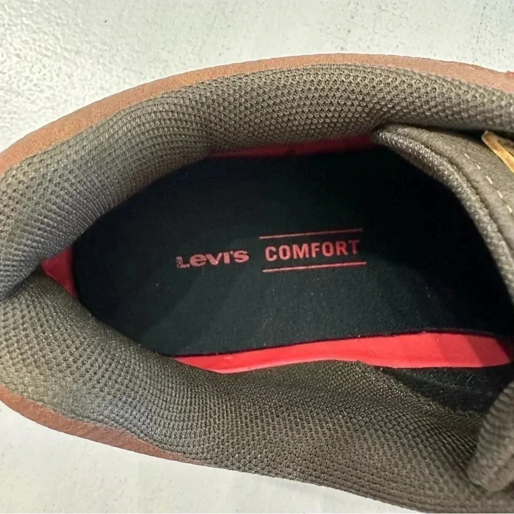 Levi's Men's Comfort Tech Insole Brown Lace-Up Sneaker Shoes Size 9 GUC